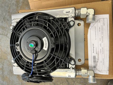 mini excavator cooling fans